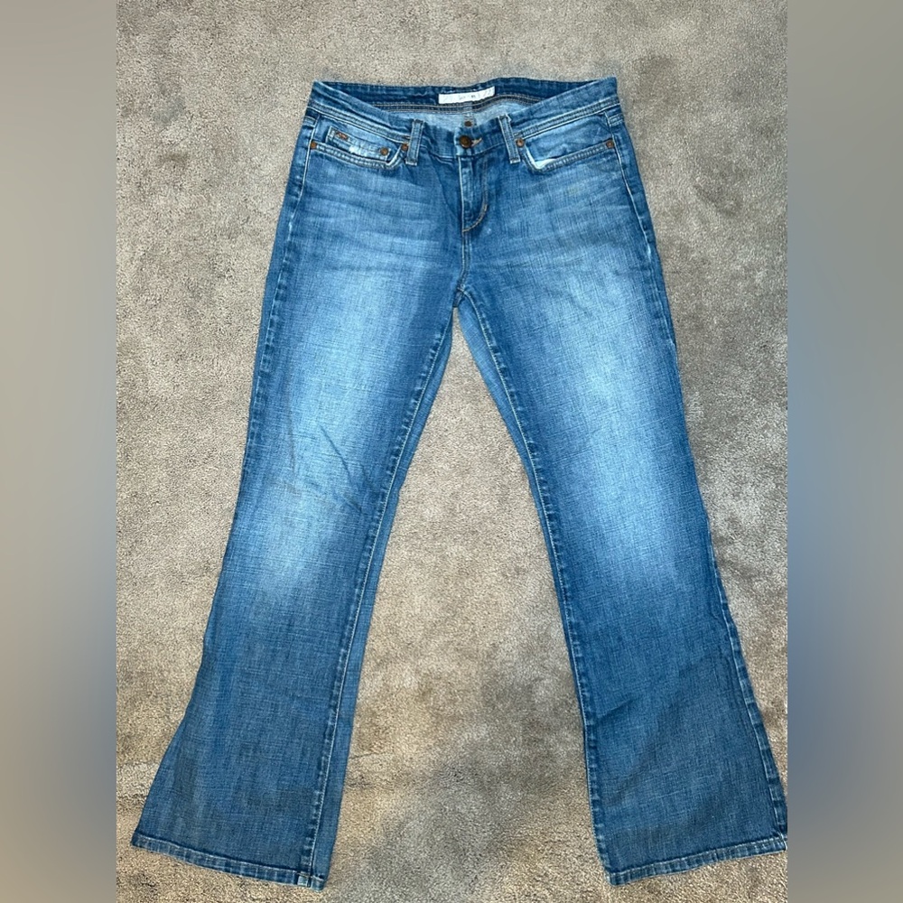 Joes medium wash flare jeans